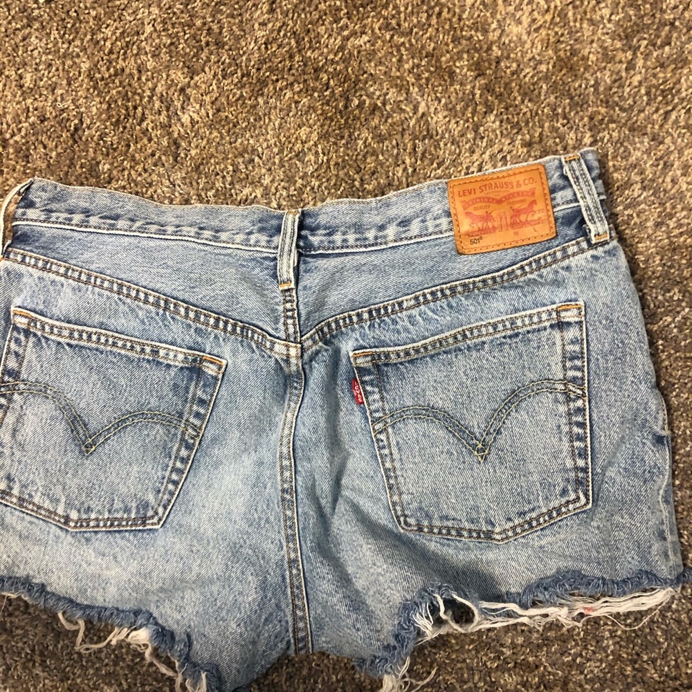 Levi denim high waist shorts